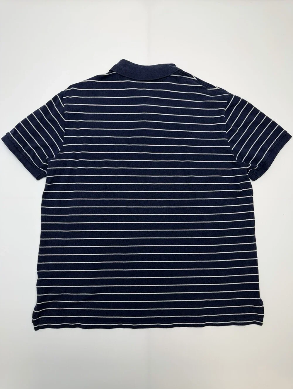 Polo Ralph Lauren Men’s XL Custom Slim Fit Stretch Mesh Polo Navy Striped